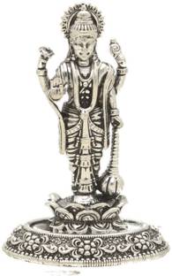 Sri Jagdamba Pearls 8 Grams Lord Vishnu Silver Idol Decorative Showpiece  -  3.048 cm