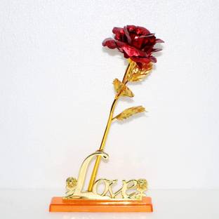YaaYi Red Rose Love Stand | For occasion like Valentine day and For Someone Special Decorative Showpiece  -  25 cm