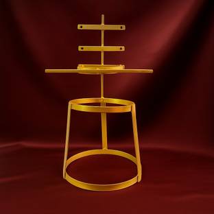Amary Varamahalakshmi Pooja Stand | Kalash Stand for Saree Decoration | Adjustable | Decorative Showpiece  -  56 cm