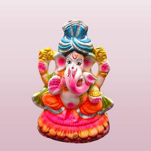 Aksharveda Ganesha Idol 8 inches Decorative Showpiece  -  21 cm