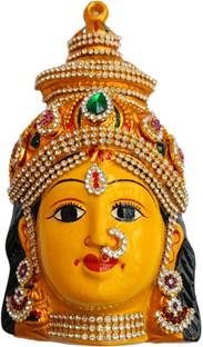 SVC Handicrafts Stone for Pooja / Varalakshmi Amman Face idol Decorative Showpiece  -  20 cm