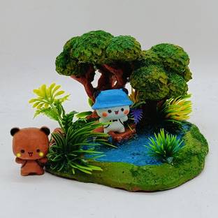 Varahi GARDENPOND Mini designed showpiece//rakakart home decor// Decorative Showpiece  -  15 cm
