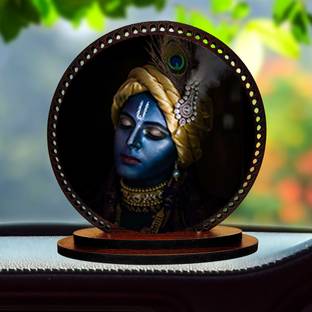 GiftzLane Lord Radhe Krishna ji Idol for car Dashboard & Home Decorative Showpiece  -  3 cm
