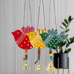 GORVINU CRAFTS Bird Wall Hanging Multicolor Decorative Item for,Garden,Home Festival Decoration Decorative Showpiece  -  30.5 cm