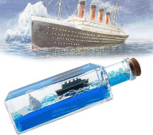 SHARNGA Cruise Ship Fluid Drift Bottle, Unsinkable Boat in a Box Decorative Showpiece  -  4.8 cm