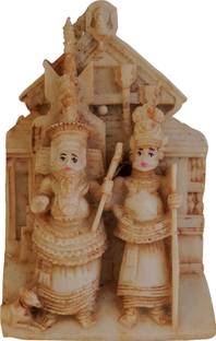 Newven Parassini Muthappan Statue Hindu God Idol Showpiece Gifts Home Decor Figurine Decorative Showpiece  -  12 cm