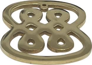 numeroastro Vastu Infinity Symbol in Brass for Good Luck, Wealth & Prosperity Decorative Showpiece  -  8 cm