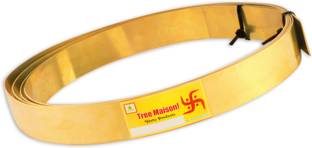 vastu-vigyan Big Brass Strip / Vastu Remedies (8 feet Length, 25mm Width &, 1MM Thickness ) Decorative Showpiece  -  20 cm