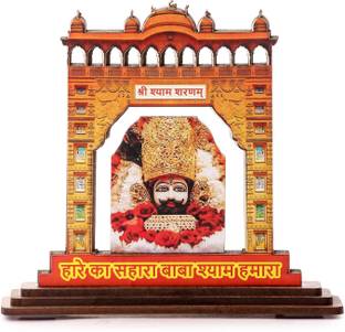 Divine Collections Enterprises Khatu Shyam Baba Toran Dwar Decorative Showpiece  -  14 cm