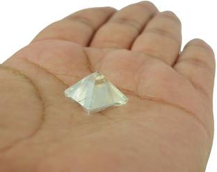 REIKI CRYSTAL PRODUCTS Clear Quartz Pyramid Natural Crystal Pyramid 10-15 mm Reiki Healing Stone Pyramid For Vastu Correction And Increase Energy Decorative Showpiece  -  1.5 cm