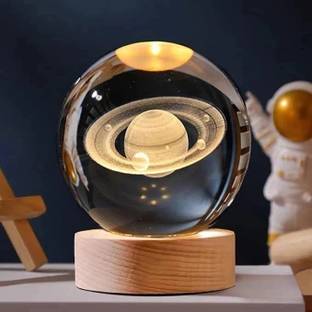 Gopz 360 Rotating Moving Sand Art Glass Frame for Home & Office Table Decor Showpiece Decorative Showpiece  -  8 cm