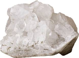 Shubhanjali Apophyllite Healing Crystal Geode Cluster Stone 150-200 Gm Approx,White Decorative Showpiece  -  7 cm