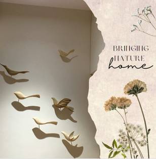 KALAWOOD WALL MOUNTED BIRDS Decorative Showpiece  -  35 cm