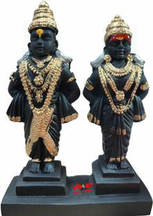 om sai toys Vitthal rukmini statue 5.5 inch Decorative Showpiece  -  20 cm