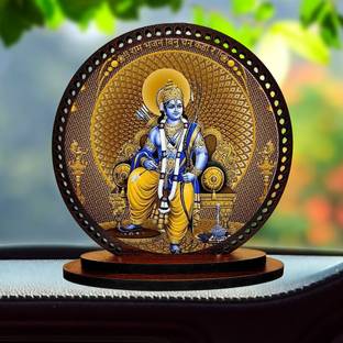GiftzLane Lord Ram Dashboard idol for Car and Home डेकोरेटिव शोपीस  -  3 cm