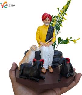 Vrusham Creations Balumama Statue 7 inch Antique Design Colors Decorative Showpiece  -  18 cm