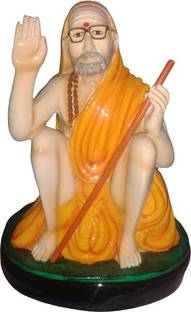 tskutty KANCHI PERIYAVAR / PERIYAVA / SANKARACHARYA / Chandrashekarendra Saraswati IDOL Decorative Showpiece  -  19 cm