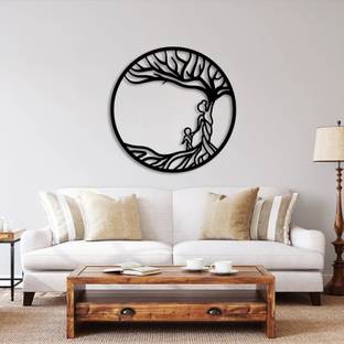 Trademubarak Mother Tree of Life | Metal Wall Art | Laser Cut | 3D SHADOW EFFECT Decorative Showpiece  -  45 cm