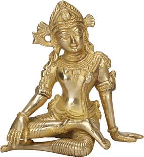 utsavicraft Lord Devraj Indra SittinG Décor Idol Decorative Showpiece  -  15.2 cm