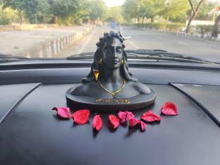 EliteTouch Adiyogi Shiva Statue Mahadev God Idol Murti for Home Car Dashboard Table Pooja Decorative Showpiece  -  12 cm