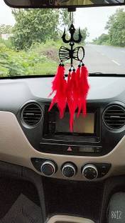 PRIMEFAIR Mahadev Dream Catcher for Car home & Wall Hanging Feather Feather Dream Catcher Decorative Showpiece  -  22 cm