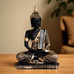 Royalbox Meditating Buddha Statue For Home Decor Idol Decorative Showpiece  -  17 cm