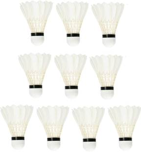 winexsports Advance Practice Plastic Badminton Shuttlecock Plastic Shuttle Feather Shuttle  - White