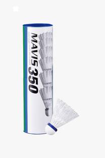 TOYZILLSASW Badminton Nylon Shuttlecock 350 Nylon Shuttle  - White