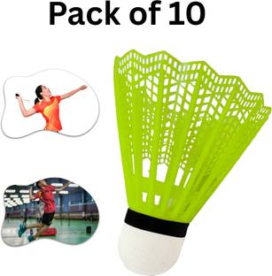 NV COLLECTION Long-life Nylon Shuttles for daily badminton practice Plastic Shuttle  - Multicolor