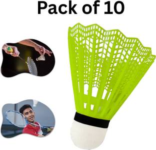NV COLLECTION Nylon Badminton Shuttles – Ideal for Beginners and Practice Plastic Shuttle  - Multicolor