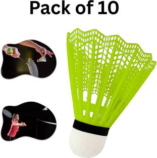 CTC CREATION Elite Nylon Badminton Shuttle for Competitive Practice Plastic Shuttle  - Multicolor