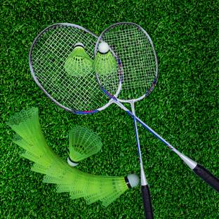 NV COLLECTION Badminton Classic Indoor & Outdoor Practice Shuttlecocks Plastic Shuttle  - Multicolor