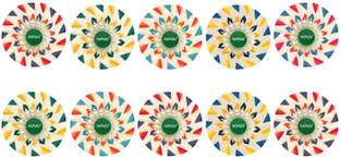 Nongi Designer Feather Shuttlecock Parabolic Trajectory for Recreational Play Feather Shuttle  - Multicolor, Green