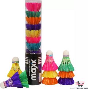 ETS Maxx Feather Shuttle - Multicolor l Everything to Shop Feather Shuttle  - White