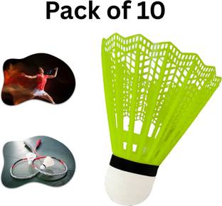 CTC CREATION Beginner-Friendly Nylon Badminton Shuttles for Learning Plastic Shuttle  - Multicolor