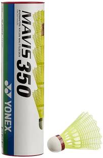 YONEX MAVIS 350 RED Nylon Shuttle  - Yellow, Red