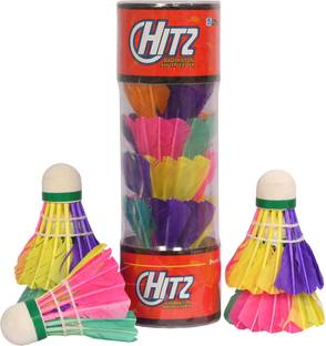 Mastermart shuttlecock hitz Feather Shuttle  - Multicolor