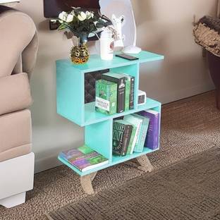 Artival Crafts S-Shape End Table, Bed Side Table Engineered Wood Side Table