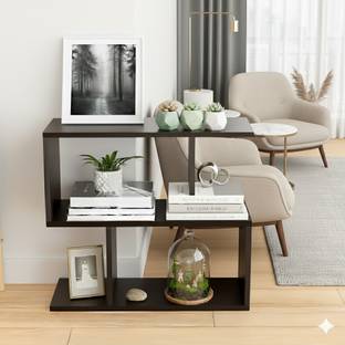 craft buzz CRAFTBUZZ Sofa table / Corner table / Wood Bedside Table (Finish Color - BLACK, Solid Wood Side Table