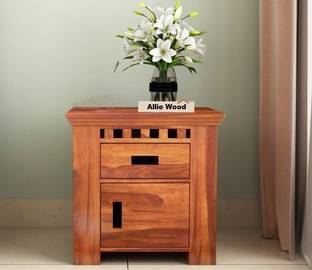 Allie Wood Sheesham Solid Wood Bedside Table