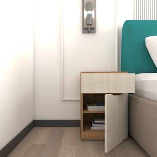 spacesbyU Sydeo with Drawer & Storage Engineered Wood Side Table