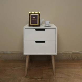 WoodenTwist Engineered Wood Bedside Table