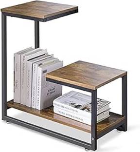 Indian Decor 49122 End Table Small Side Table, G Shaped Narrow Slim Night Table Metal Bedside Table