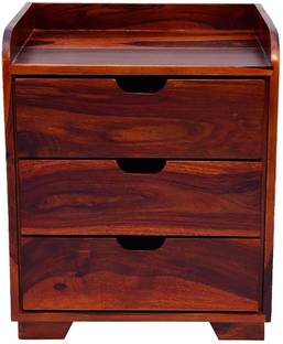 HUDDA Solid Wood Bedside Table