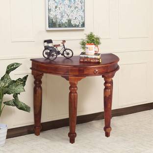 jangid Handicraft Solid Wood Side Table with Elegant Wood Finish for Stylish Living Spaces” Solid Wood Console Table