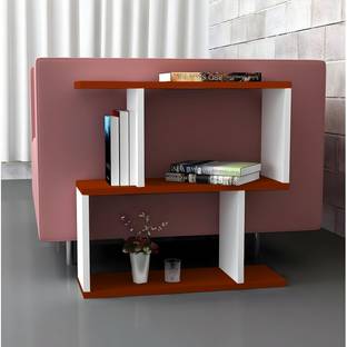 ShahQ S-Shape End Table in Engineered Wood Bedside Table