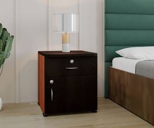 Flipkart Perfect Homes Modish Wooden Bedside Table Durable Nightstand with Storage for Bedroom Engineered Wood Bedside Table