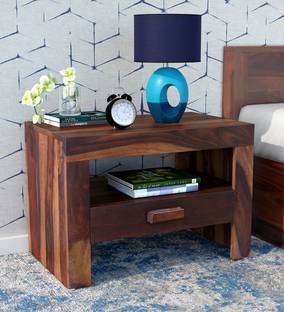 Stonish Stonish Solid Wood Bedside Table
