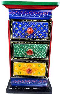 Apkamart Engineered Wood Corner Table