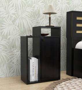 Mintwud from Pepperfry Akari Wooden Bedside Table/Wooden Side Table For Bed Room Engineered Wood End Table